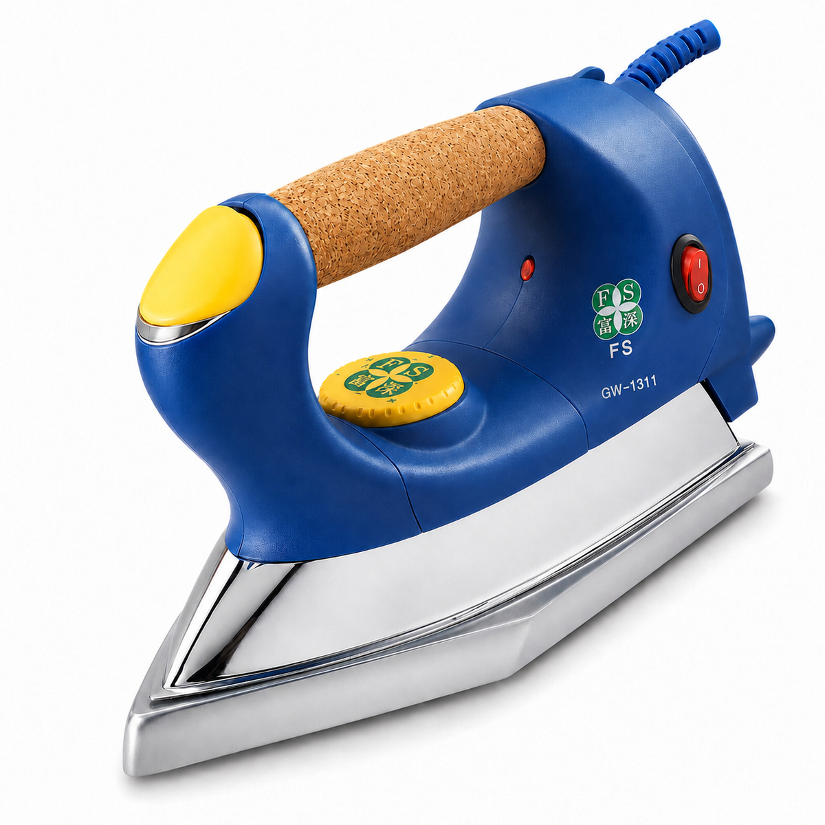 GW-1311 electric veneer iron for manual wood veneer application on white background