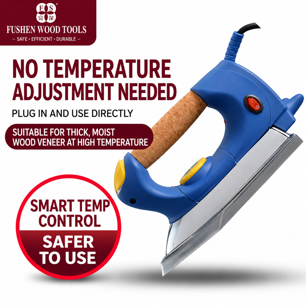 GW-1311 Electric Veneer Iron for Manual Wood Veneer Application