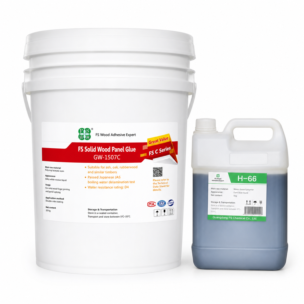 GW-1507C D4 solid wood finger joint glue bucket for ash and oak panels