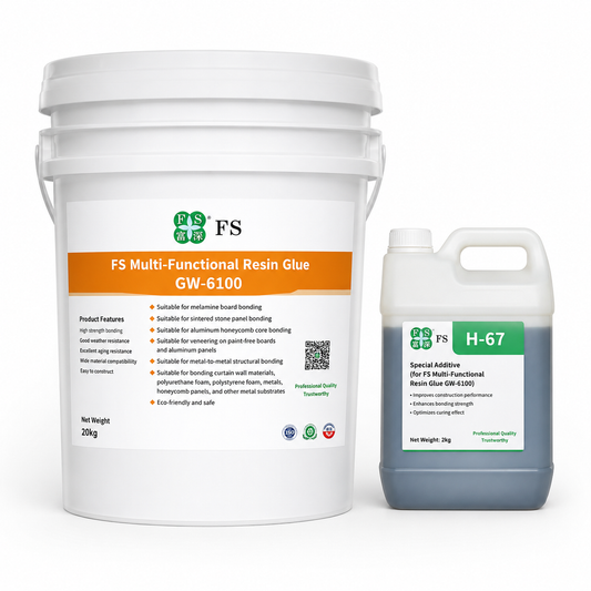 GW-6100 multi-functional resin glue bucket for melamine and aluminum panels