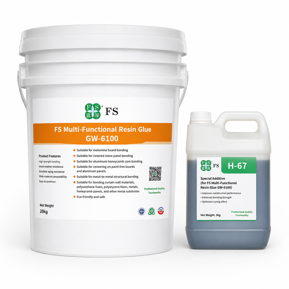 GW-6100 multi-functional resin glue bucket for melamine and aluminum panels