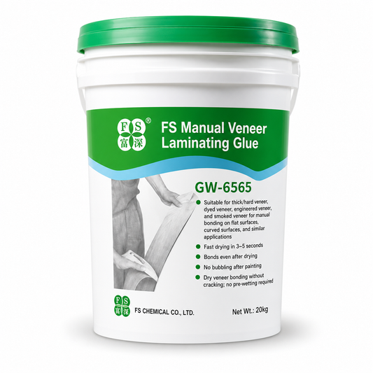 GW-6565 manual wood veneer glue bucket for flat and curved veneer bonding