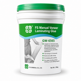 GW-6565 manual wood veneer glue bucket for flat and curved veneer bonding