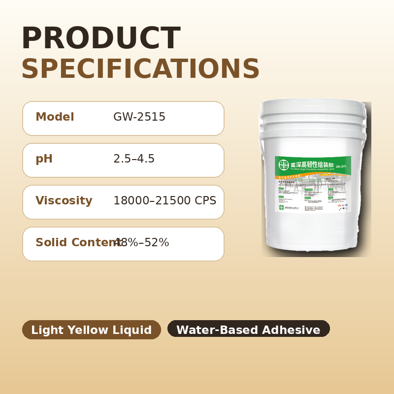 FS GW-2515 Water-Based High Flexibility Wood Assembly Glue for 45° Frame Joints